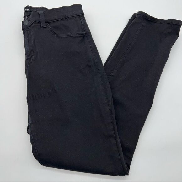 J Brand Women's Skinny Leg in Deep Black Mid Rise Woman's Jeans Size 30 - Picture 4 of 12